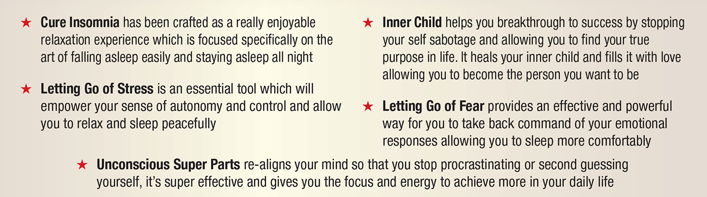 Description of contents of 5 cds