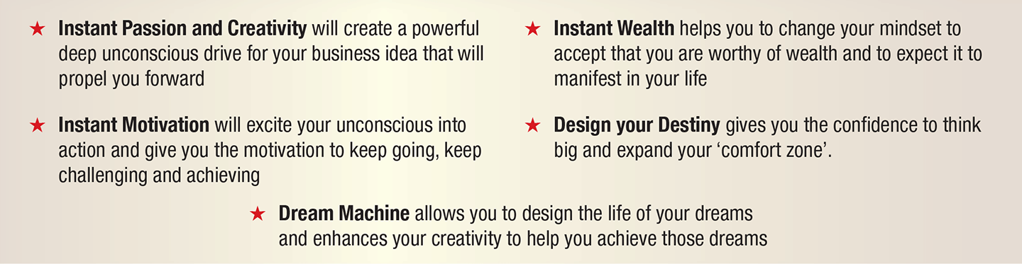 Description of contents of 5 cds