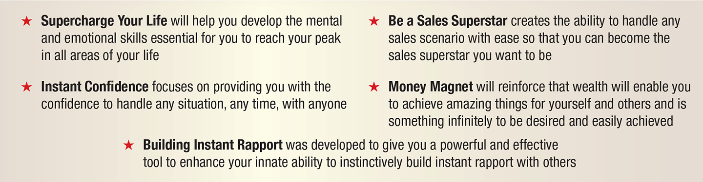 Description of contents of 5 cds