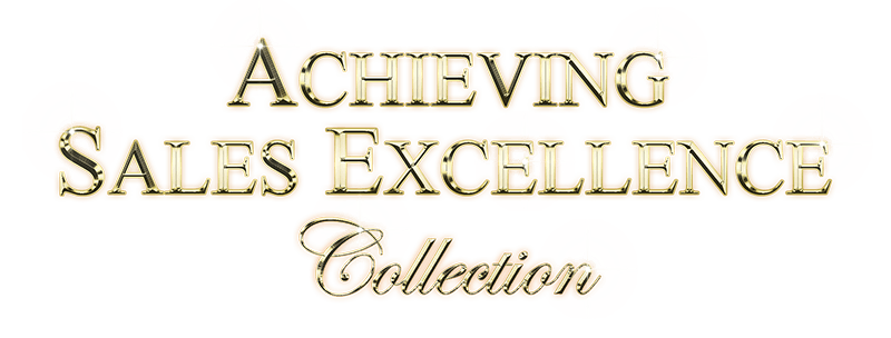 Achieving Sales Excellence collection in Gold on Black