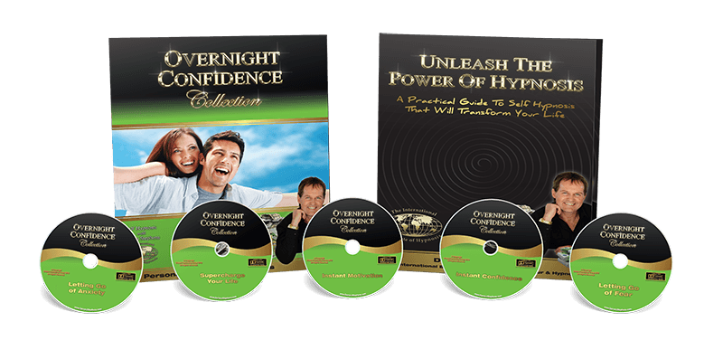 Overnight Confidence collection pack image with 5 cds & workbook