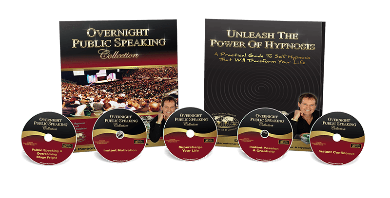 Overnight public speaking collection pack image with 5 cds & workbook