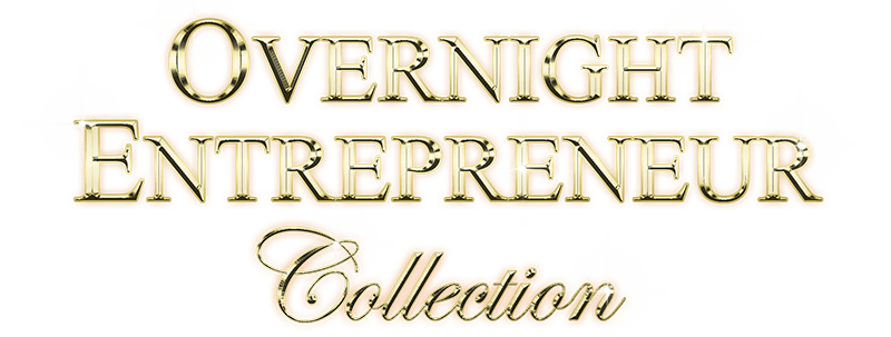 Overnight Entrepreneur collection in Gold on Black