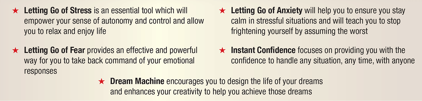 Description of contents of 5 cds