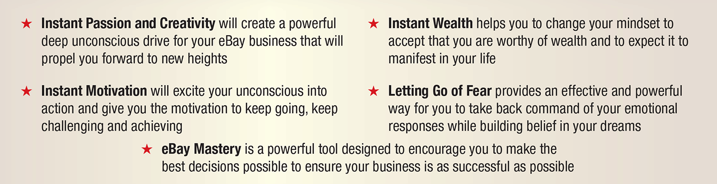 Description of contents of 5 cds