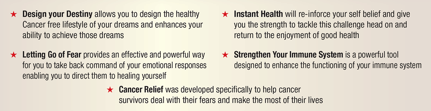 Description of contents of 5 cds