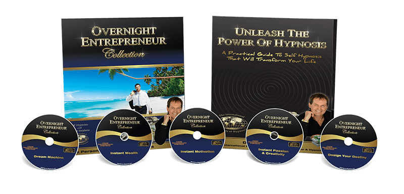 Overnight Entrepreneur collection pack image with 5 cds & workbook