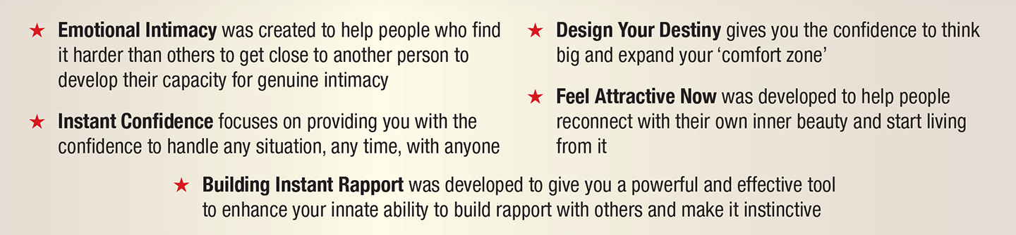 Description of contents of 5 cds