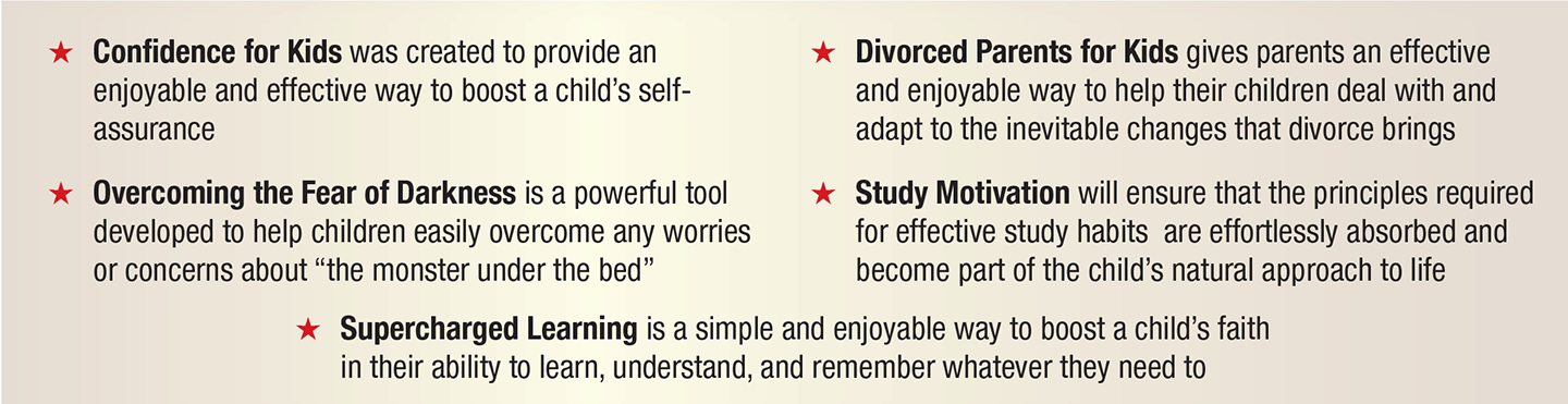 Description of contents of 5 cds